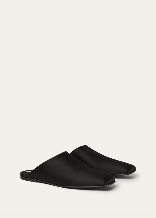 Alba Flat Mule  Viscose, Silk