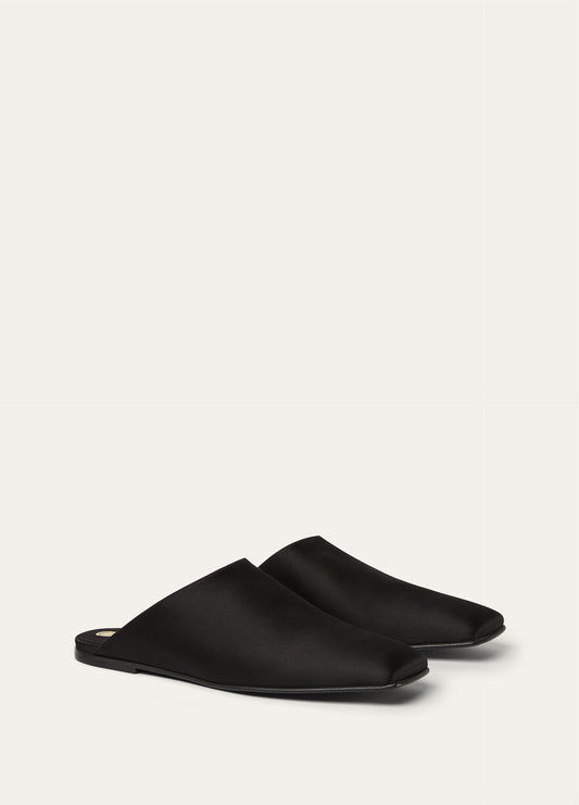 Alba Flat Mule  Viscose, Silk