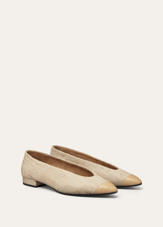 Rebecca Ballet Flat  Viscose, Silk