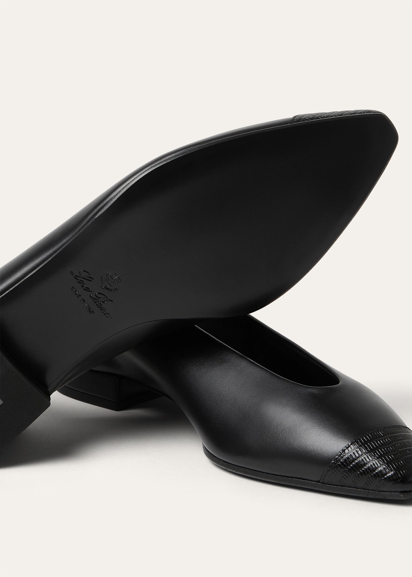 Rebecca Cap Toe Ballet Flat Natural Calfskin