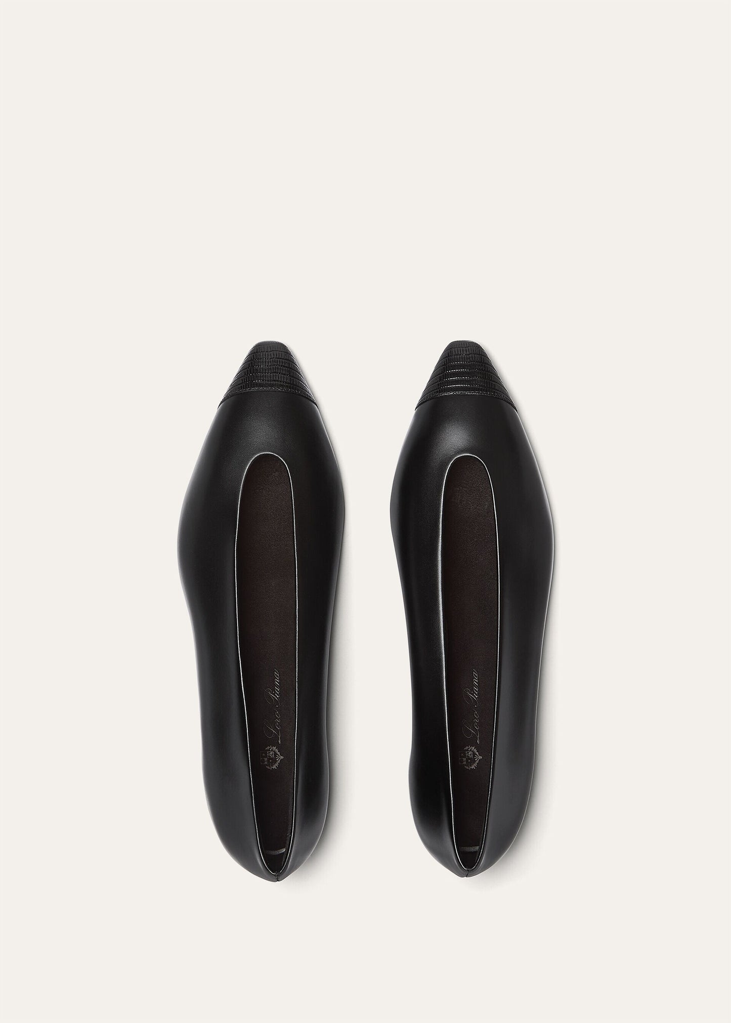 Rebecca Cap Toe Ballet Flat Natural Calfskin