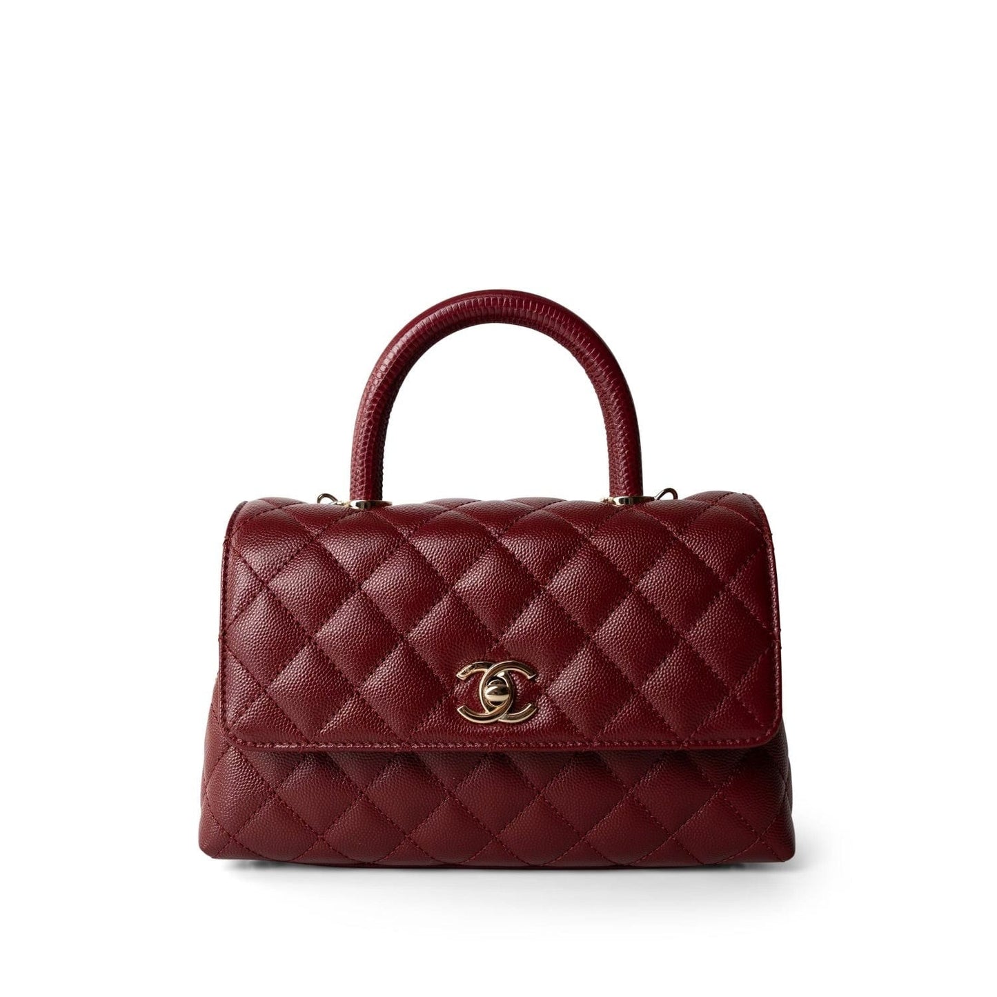 Chanel Caviar Quilted Coco Handle Small LGHW