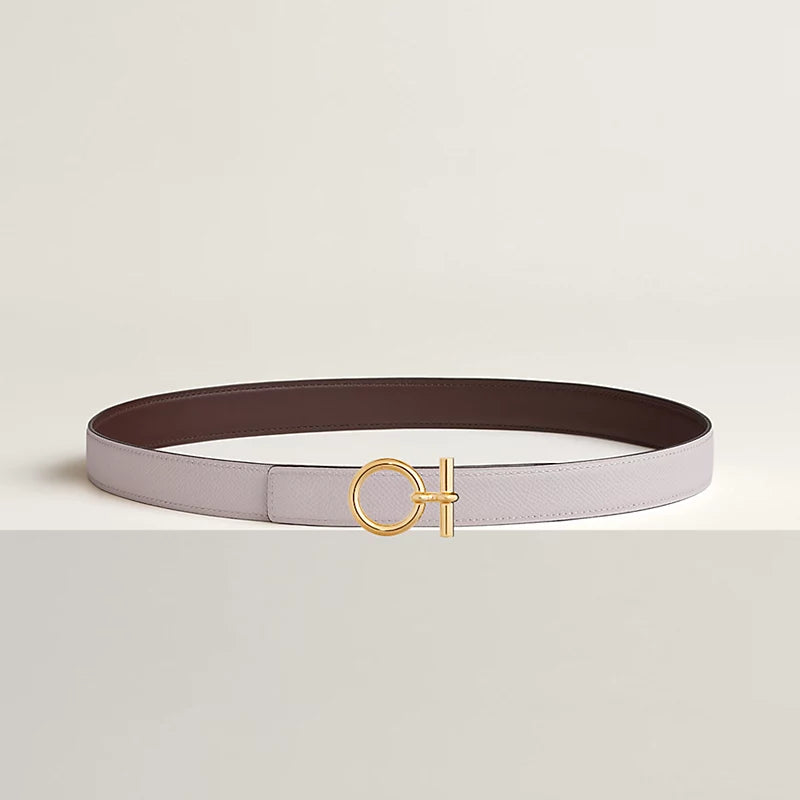 Flot belt Buckle & Hermès Sur Mer Reversible Leather Strap 24 MM