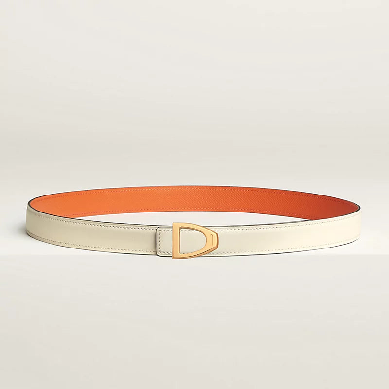 Cavaliere Belt Buckle & Reversible Leather Strap 24 MM