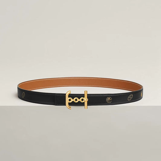 Ancre Marin Belt Buckle & Reversible Leather Strap 24 MM