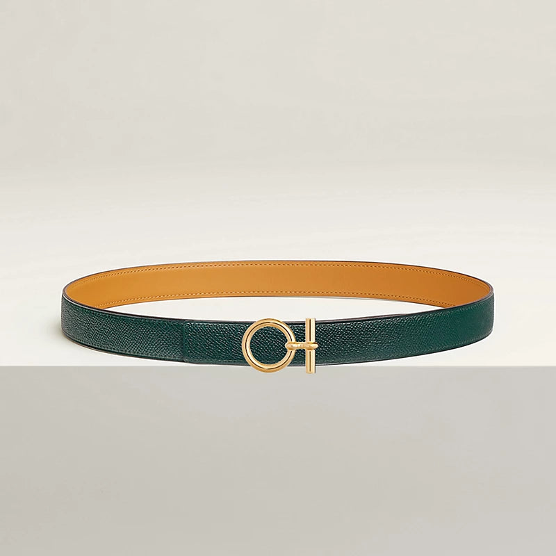 Flot belt Buckle & Hermès Sur Mer Reversible Leather Strap 24 MM