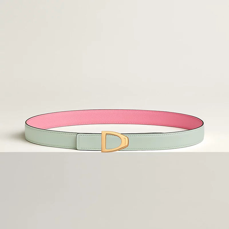 Cavaliere Belt Buckle & Reversible Leather Strap 24 MM