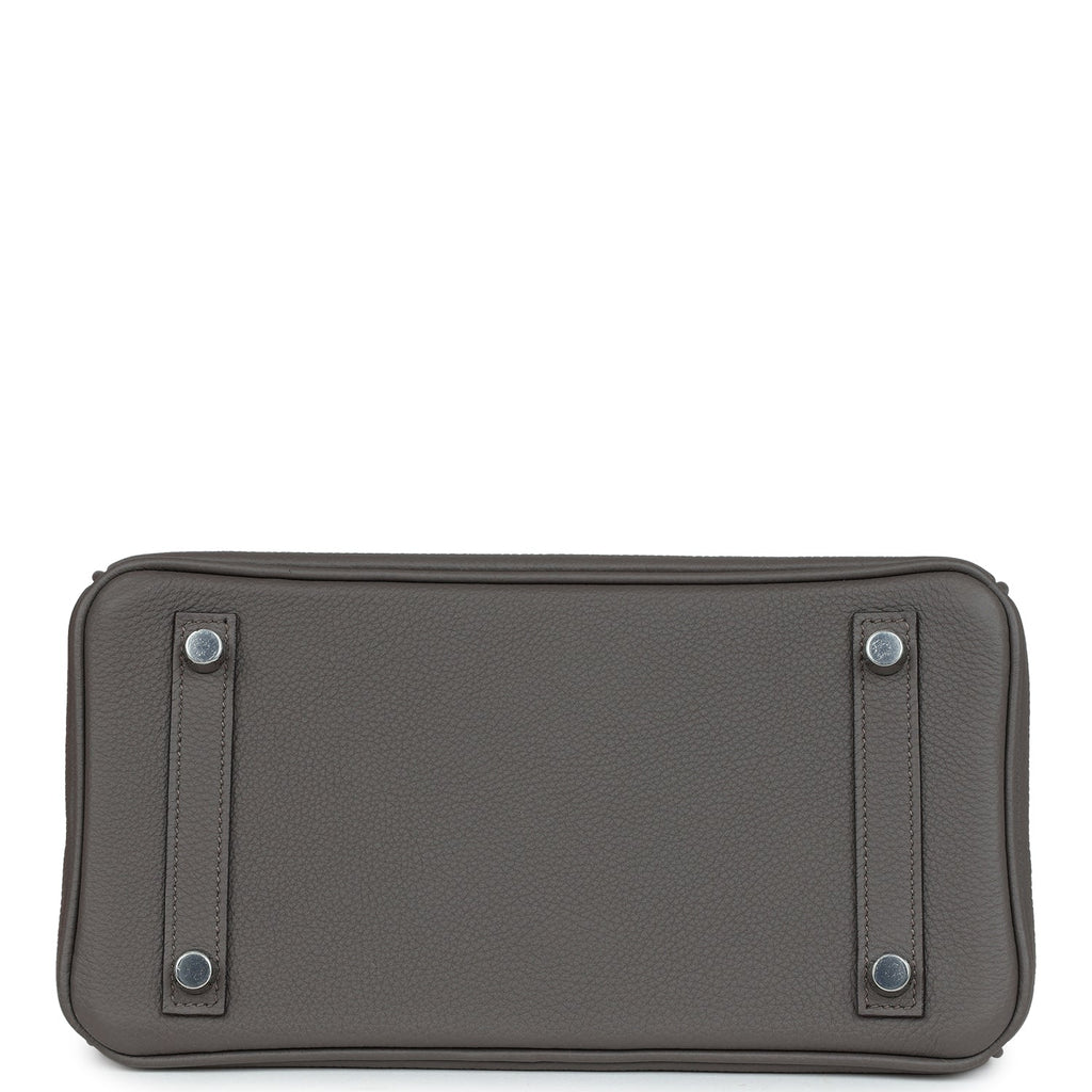 Birkins 25 Etain Togo Palladium Hardware