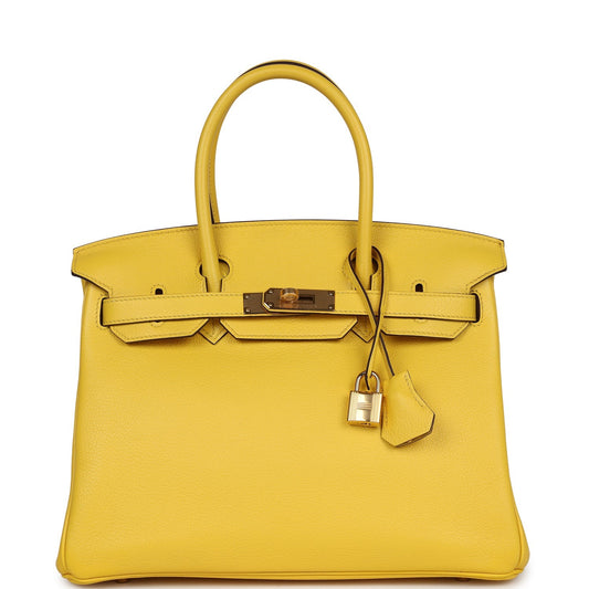 Birkin 30 Jaune de Naples Novillo Gold Hardware