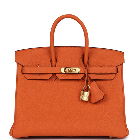 Birkin 25 Orange Togo Gold Hardware
