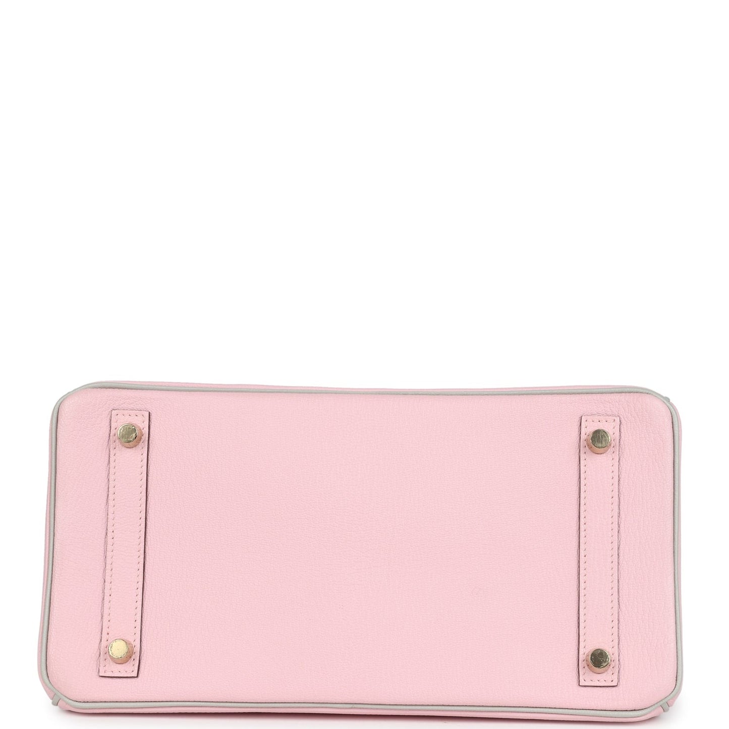Hermès Special Order (HSS) Birkin 30 Rose Sakura and Gris Perle Chevre Brushed Gold Hardware