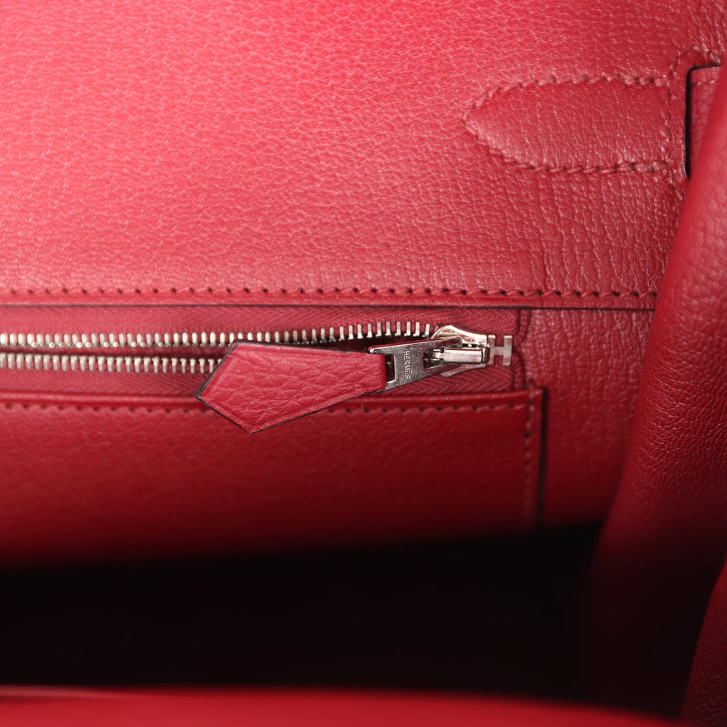 Birkin 35 Rouge Grenat Togo Palladium Hardware