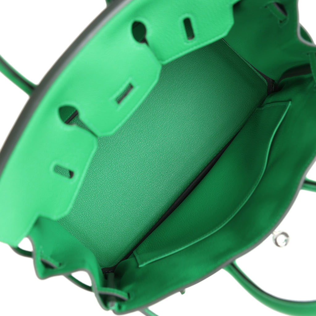 Birkins 25 Bambou Togo Palladium Hardware