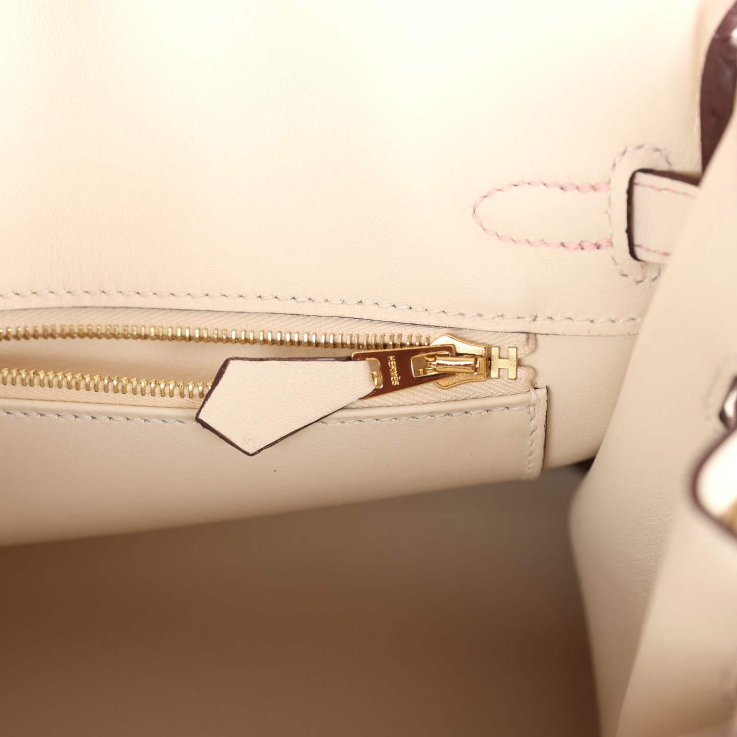 Hermès Special Order (HSS) Birkin 25 Rose Sakura and Nata Swift Permabrass Hardware