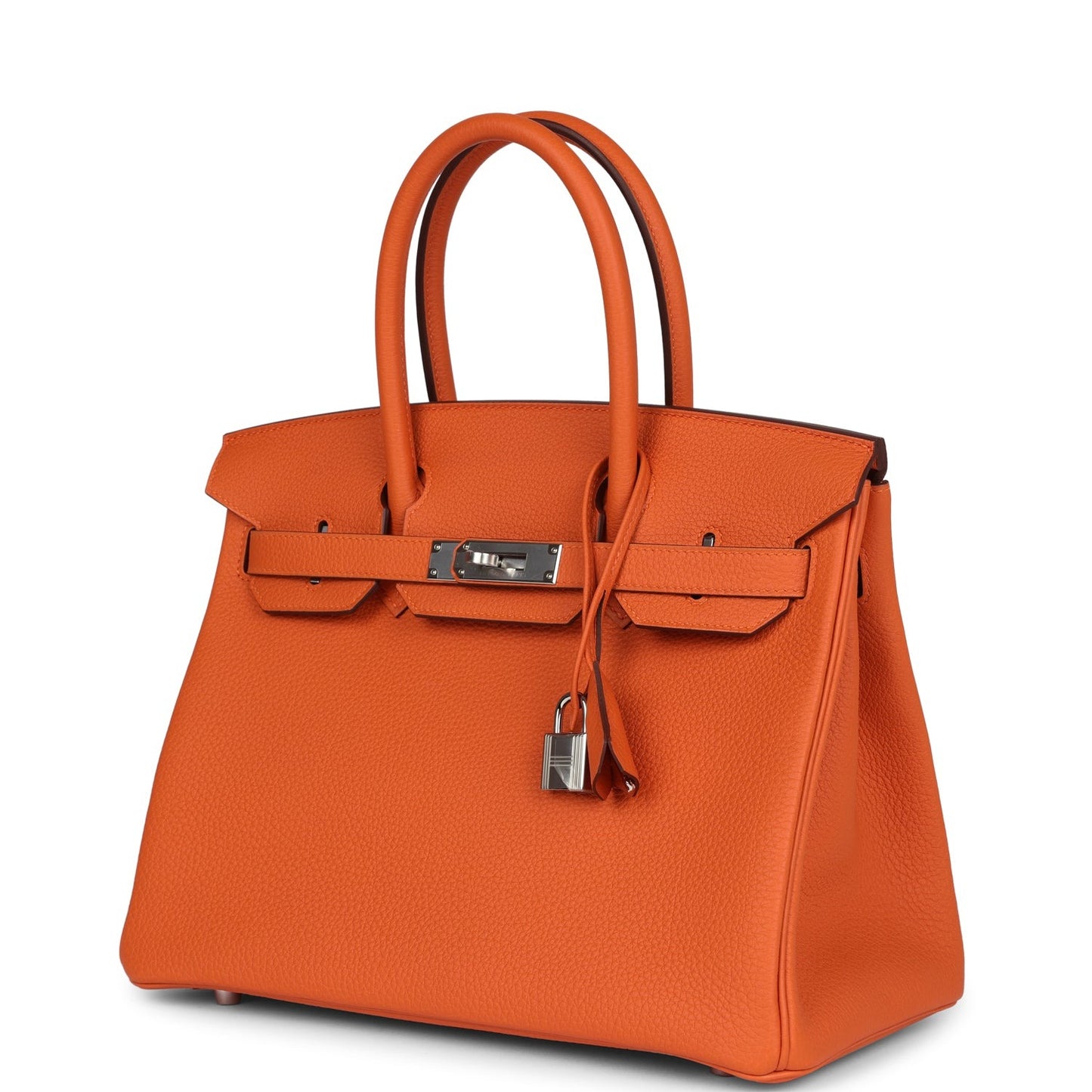 Birkin 30 Orange Togo Palladium Hardware