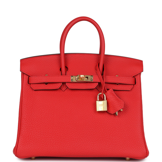 Birkin 25 Rouge de Coeur Togo Gold Hardware