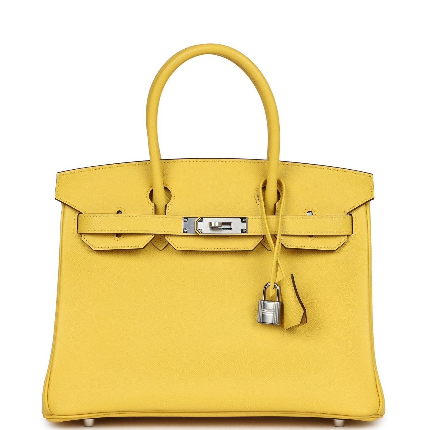 Birkin 30 Jaune de Naples Epsom Palladium Hardware