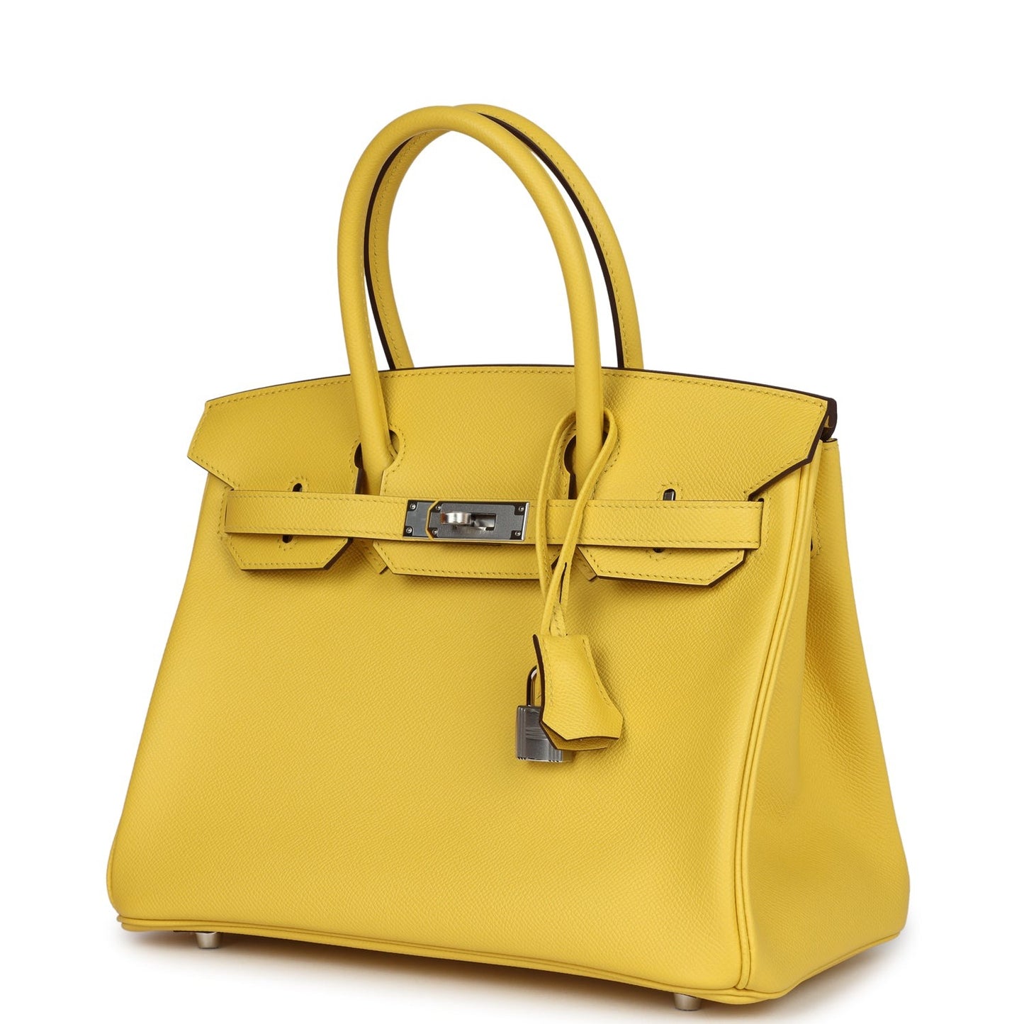 Birkin 30 Jaune de Naples Epsom Palladium Hardware