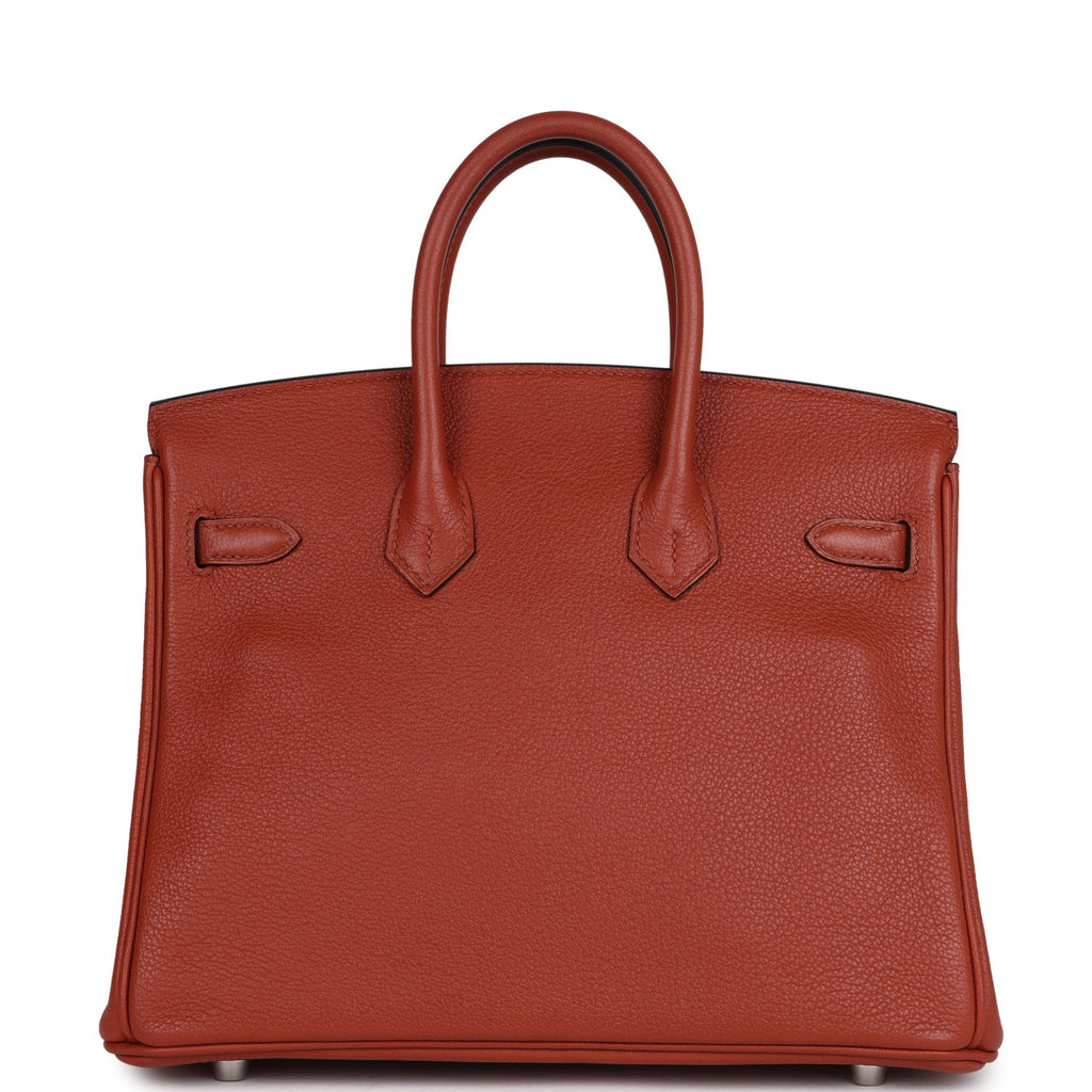 Birkins 25 Cuirve Verso Taurillon Novillo Palladium Hardware