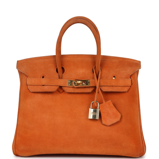 Birkin 25 Orange Doblis Gold Hardware
