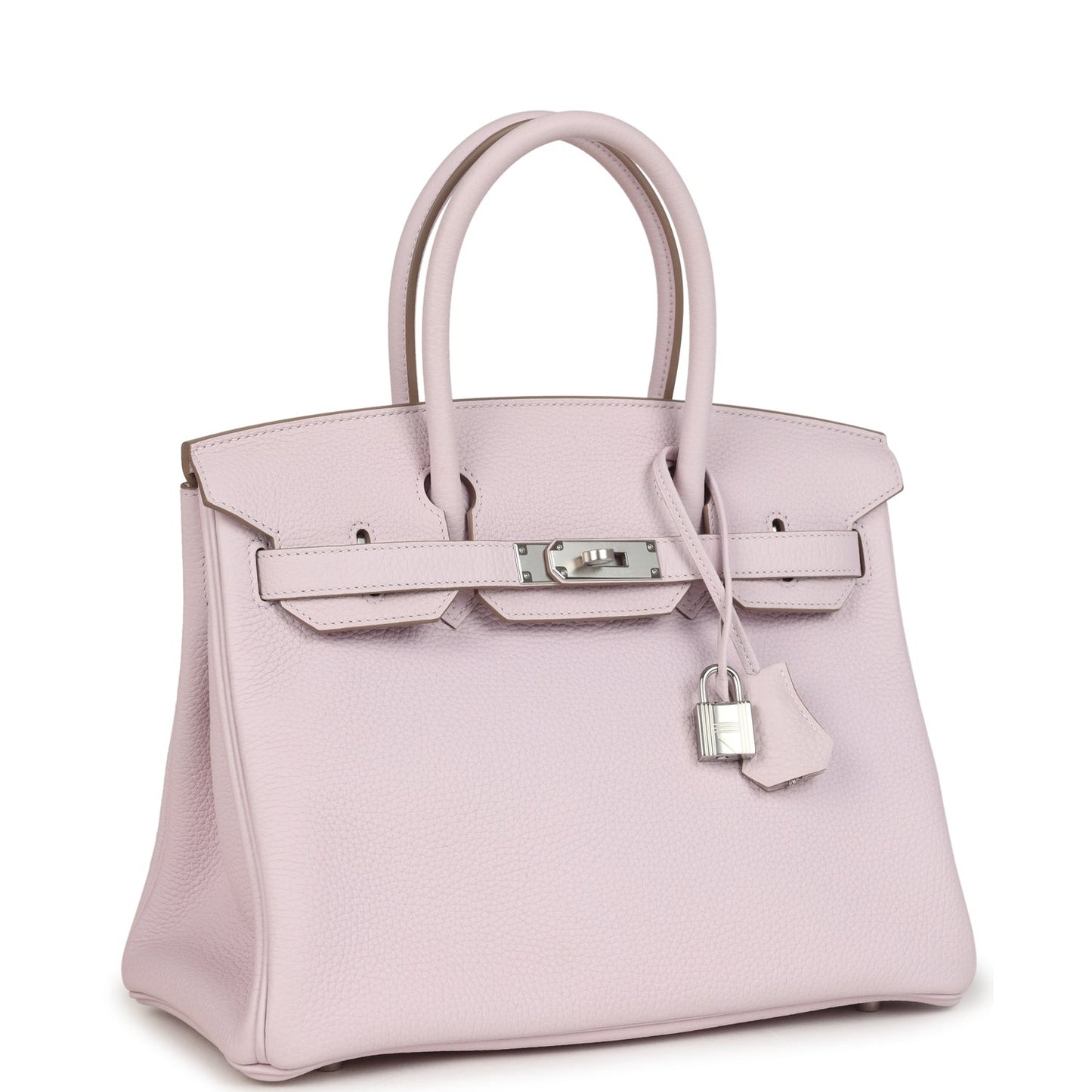 Birkin 30 Mauve Pale Clemence Palladium Hardware