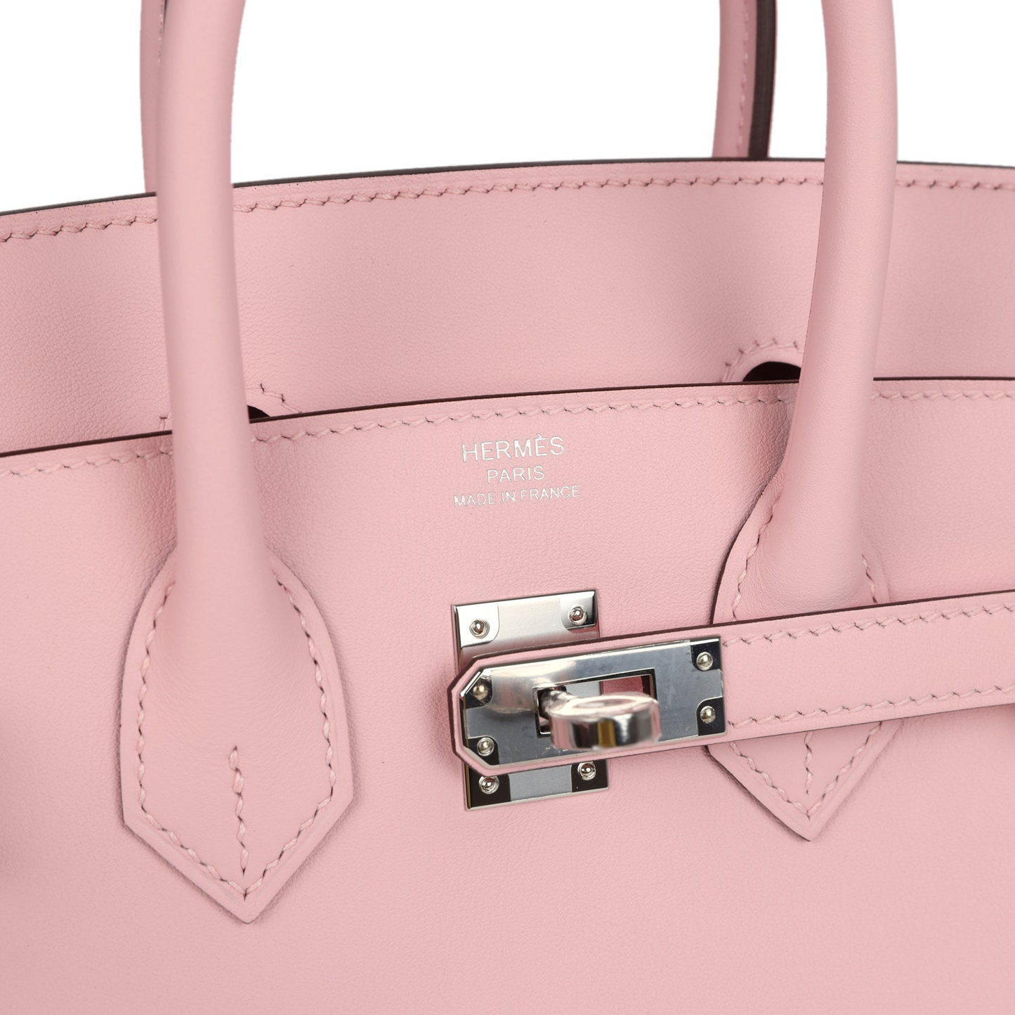 Birkin 25 Rose Sakura Swift Palladium Hardware