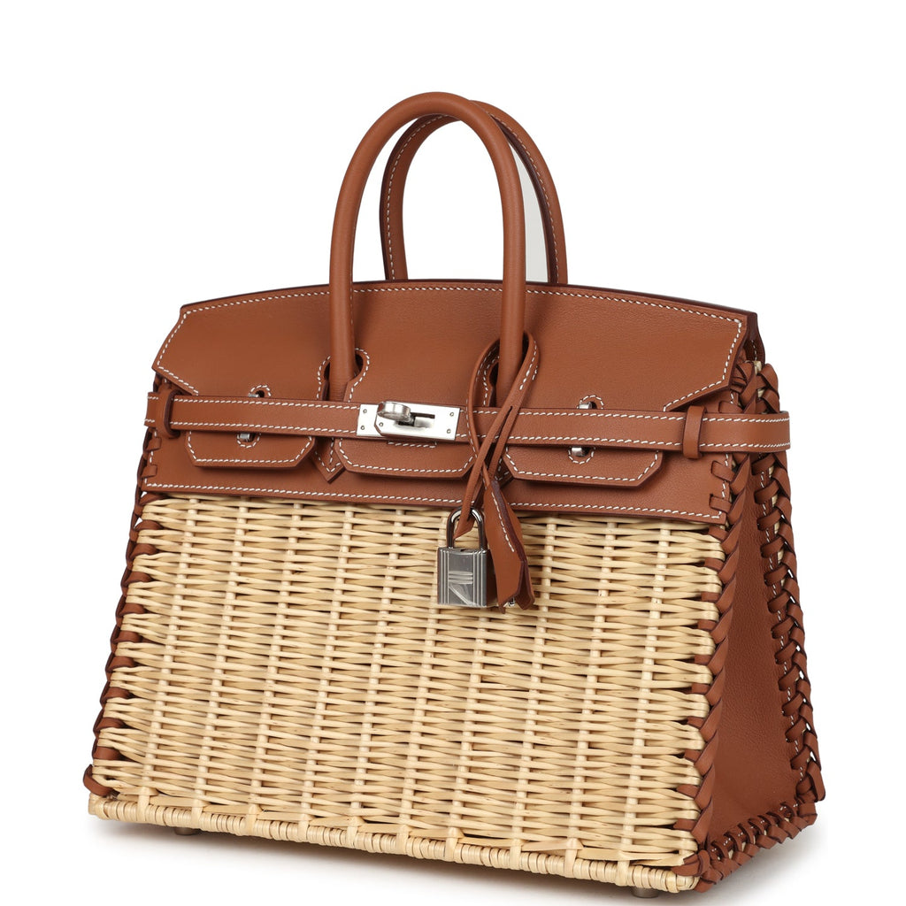 Birkins 25 Gold Swift Palladium Hardware