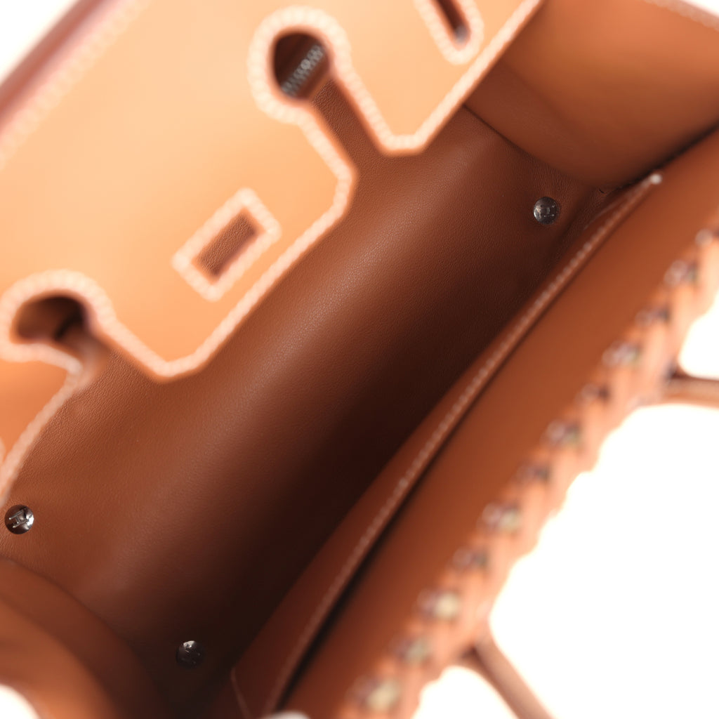 Birkins 25 Gold Swift Palladium Hardware