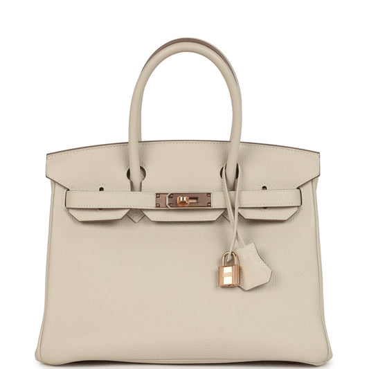Birkin 30 Craie Togo Rose Gold Hardware