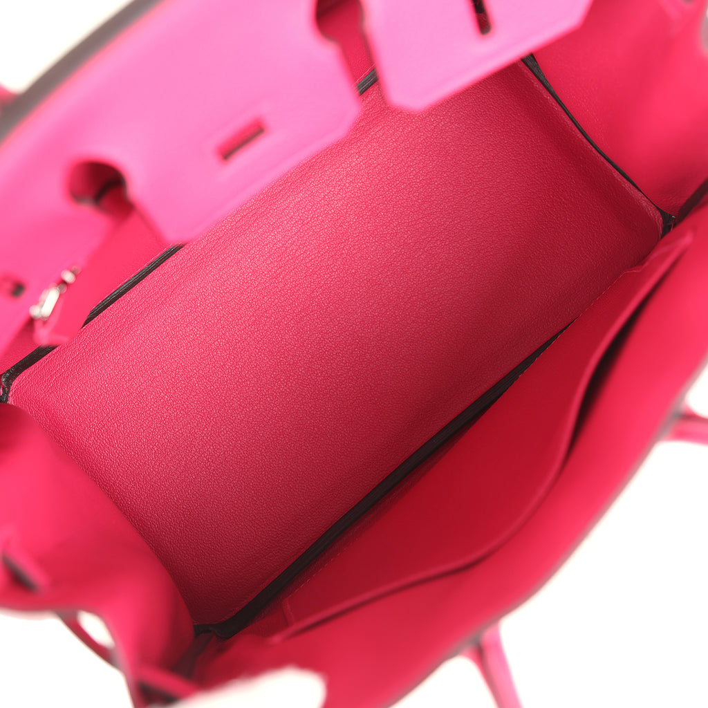 Birkin 25 Rose Mexico Togo Palladium Hardware