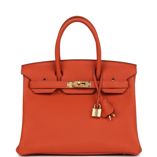 Birkin 30 Terre Battue Togo Gold Hardware