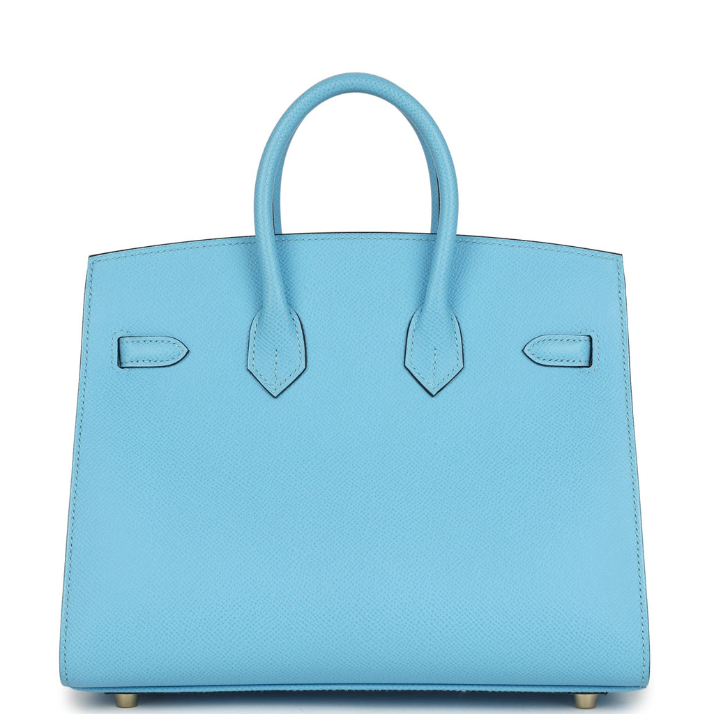 Birkins 25 Celeste Epsom Gold Hardware