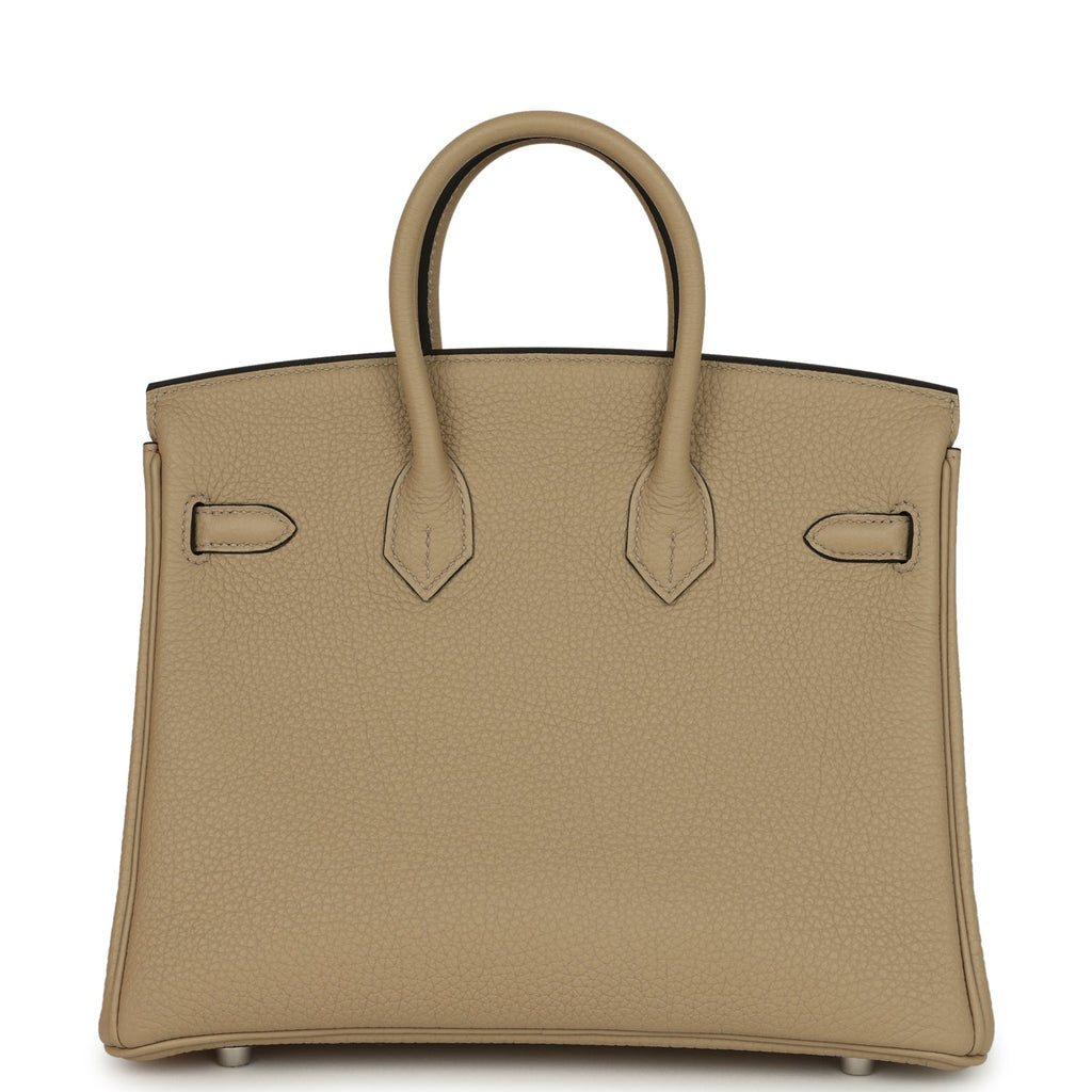 Birkin 25 Trench Verso Togo Palladium Hardware