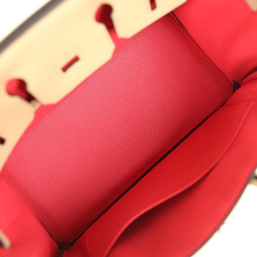 Birkin 25 Trench Verso Togo Palladium Hardware