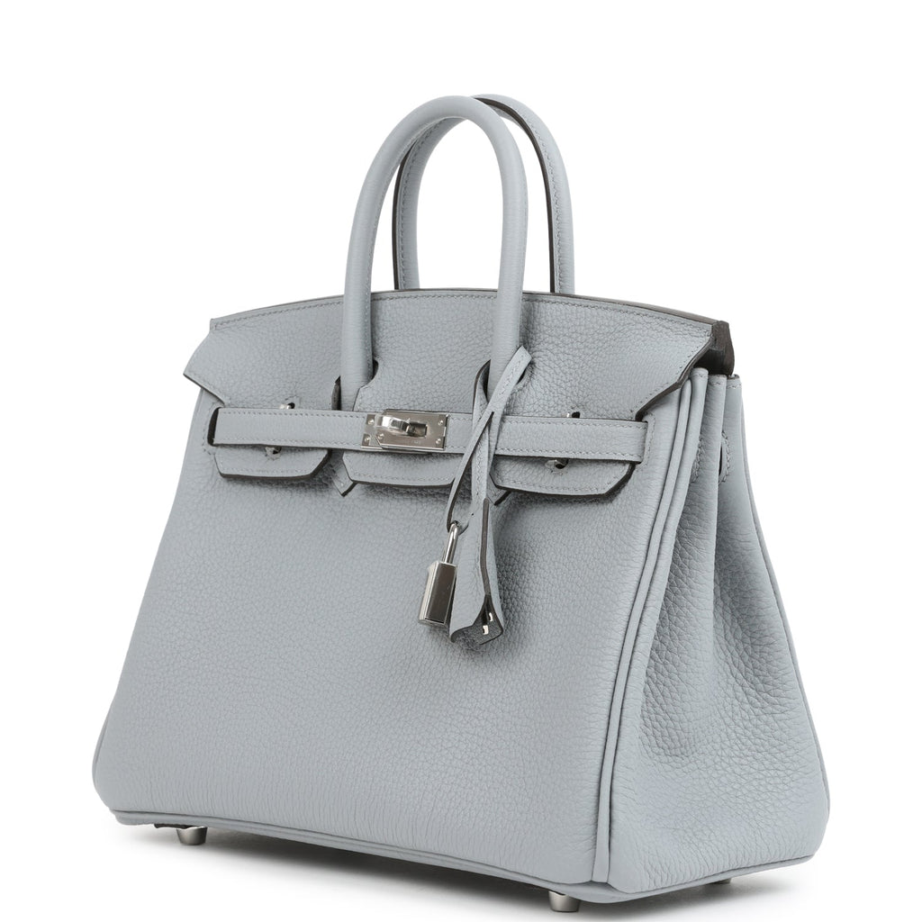 Birkins 25 Gris Pantin Togo Palladium Hardware