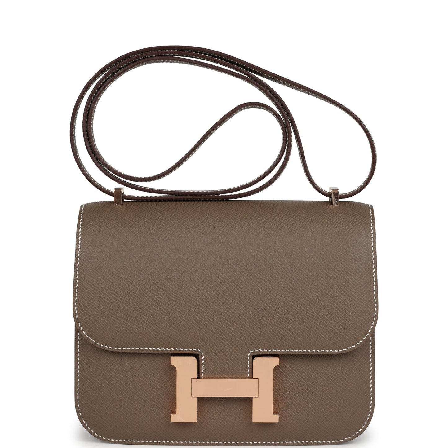 Constance 18 Etoupe Epsom Rose Gold Hardware