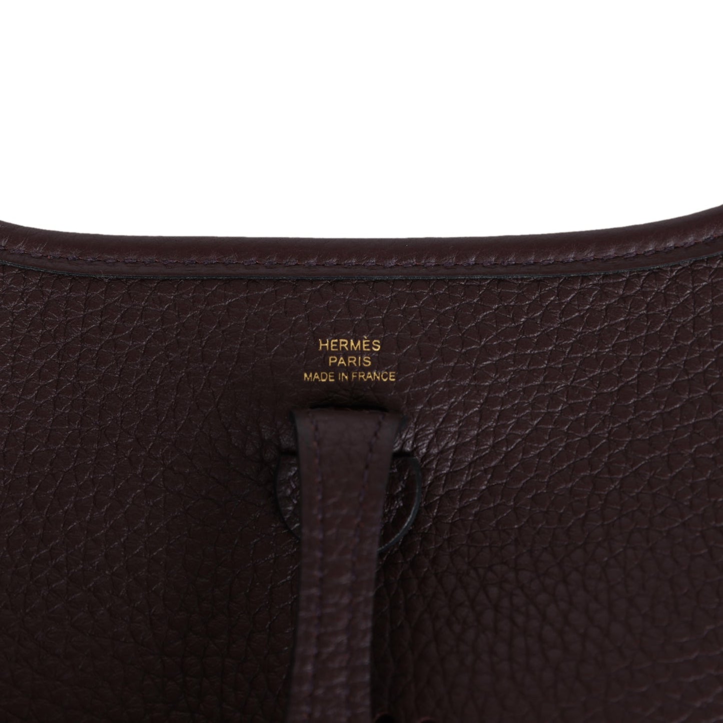 Evelyne TPM Rouge Sellier Clemence Gold Hardware
