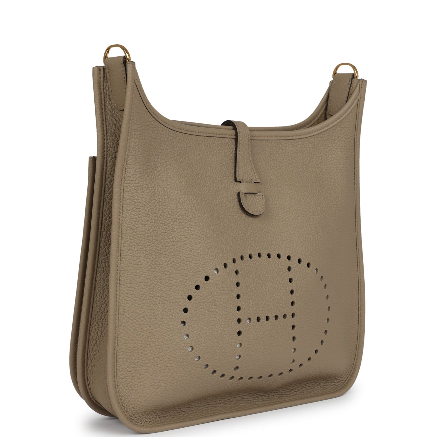 Evelyne III PM Beige Marfa Clemence Gold Hardware