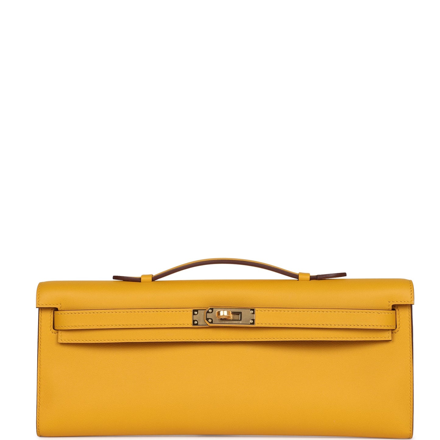Kelly Cut Jaune Ambre Swift Gold Hardware