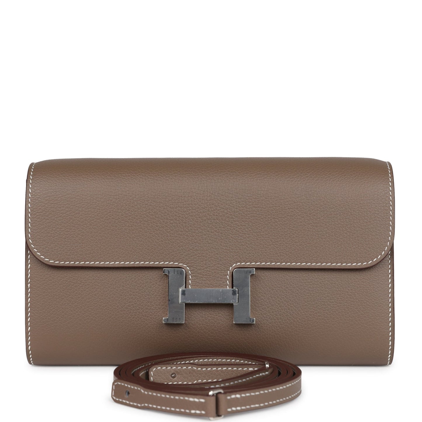 Constance Wallet To Go Etoupe Evercolor Palladium Hardware