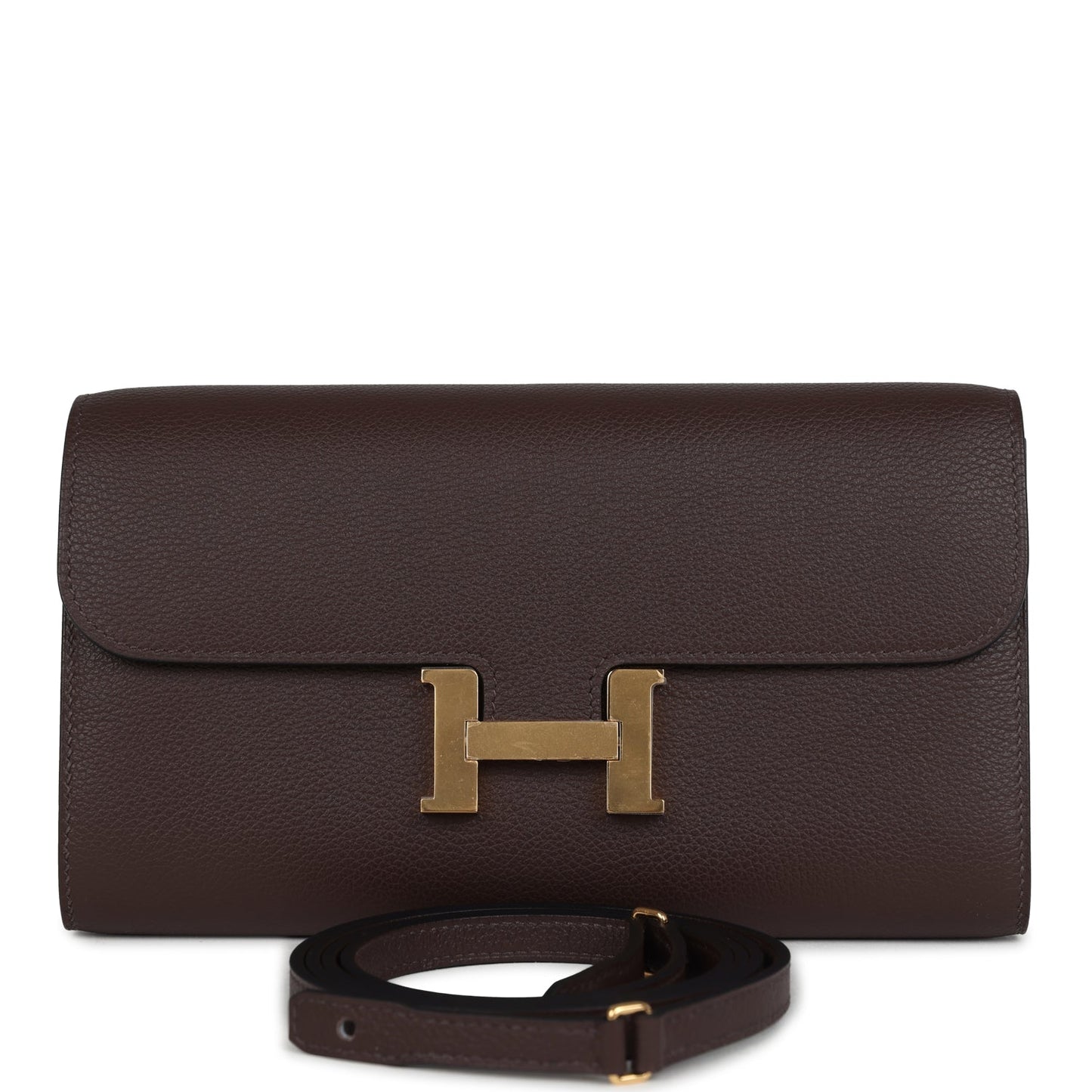 Constance Wallet To Go Moka Evercolor Gold Hardware