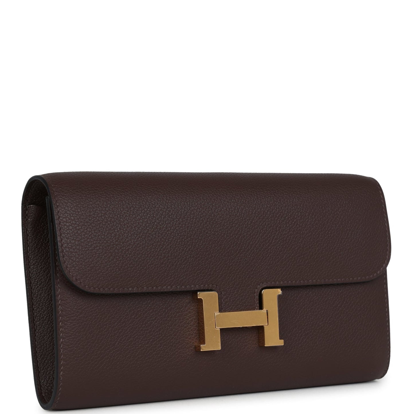 Constance Wallet To Go Moka Evercolor Gold Hardware