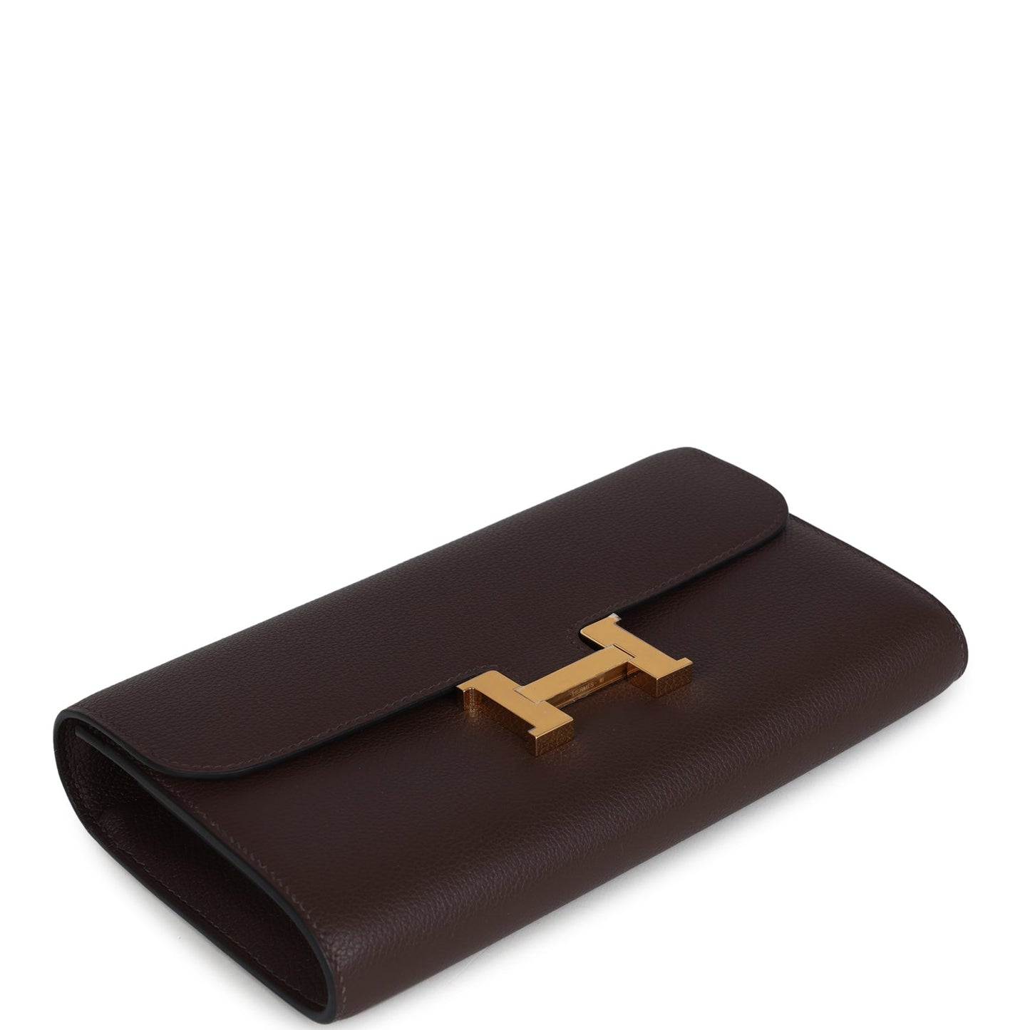 Constance Wallet To Go Moka Evercolor Gold Hardware