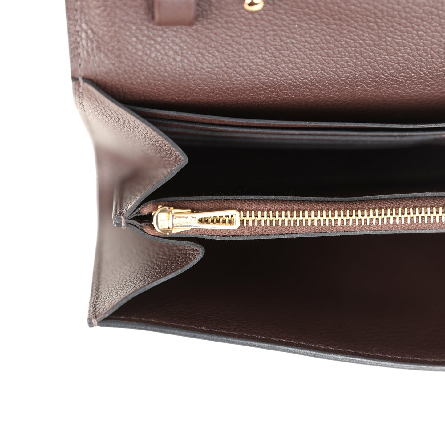 Constance Wallet To Go Moka Evercolor Gold Hardware