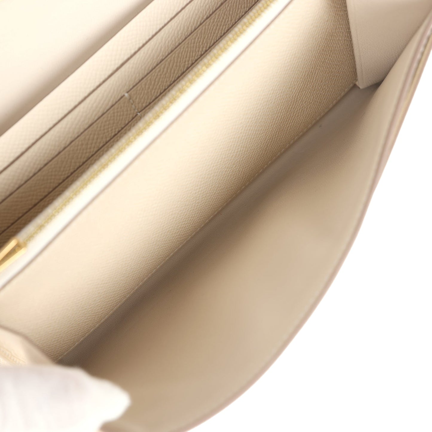 Constance To Go Wallet Craie Epsom Gold Hardware