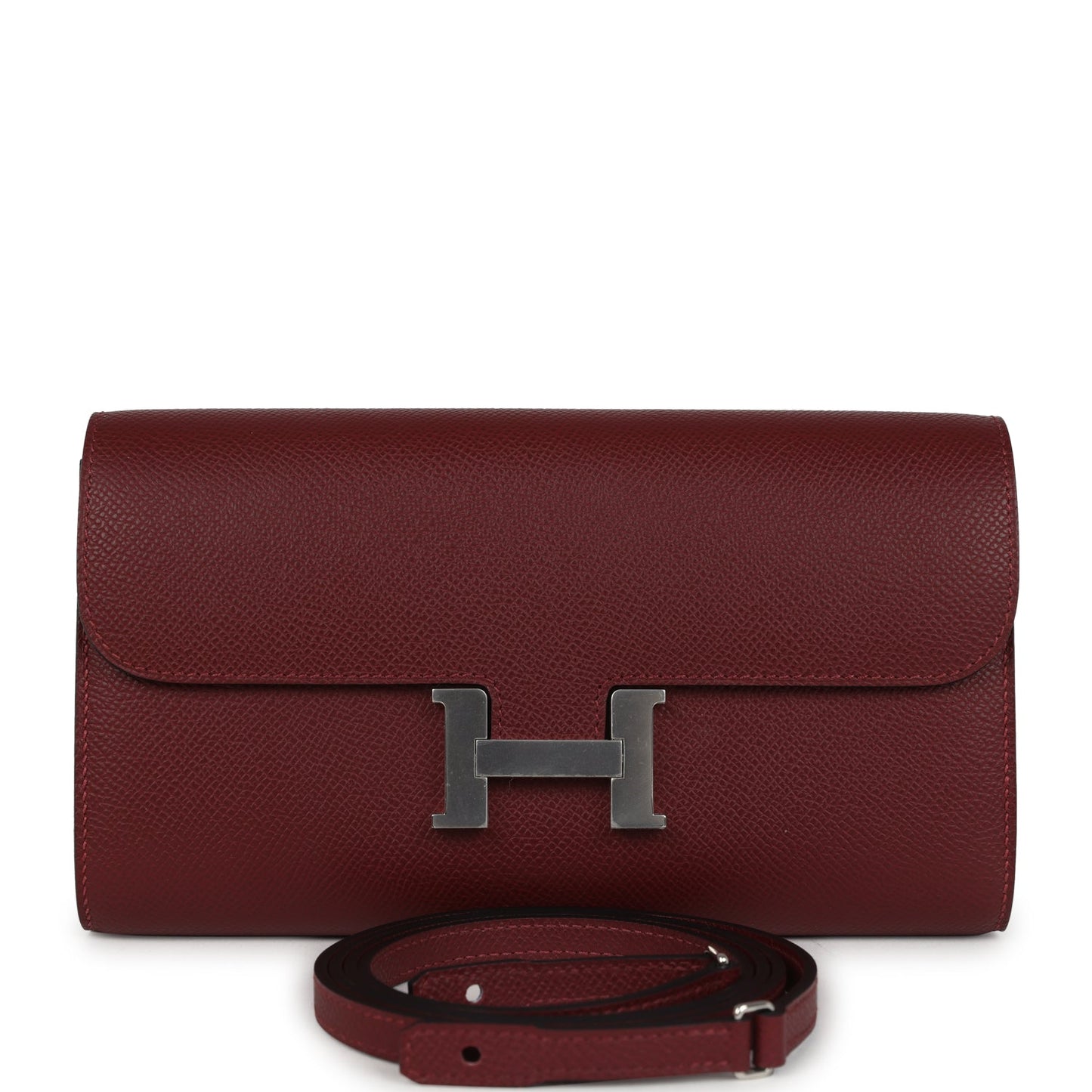 Constance Wallet To Go Rouge H Epsom Palladium Hardware