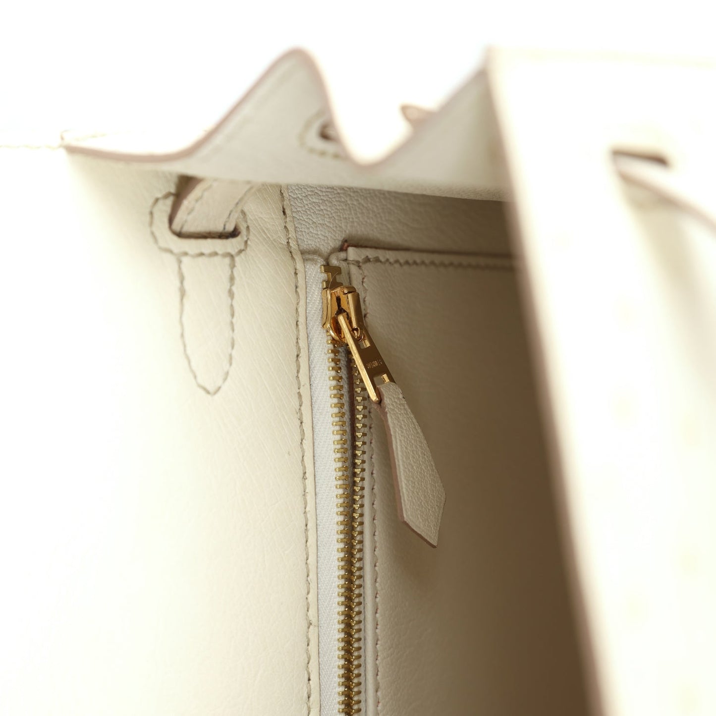 Special Order (HSS) Kelly Sellier 25 Nata Verso Ostrich Permabrass Hardware