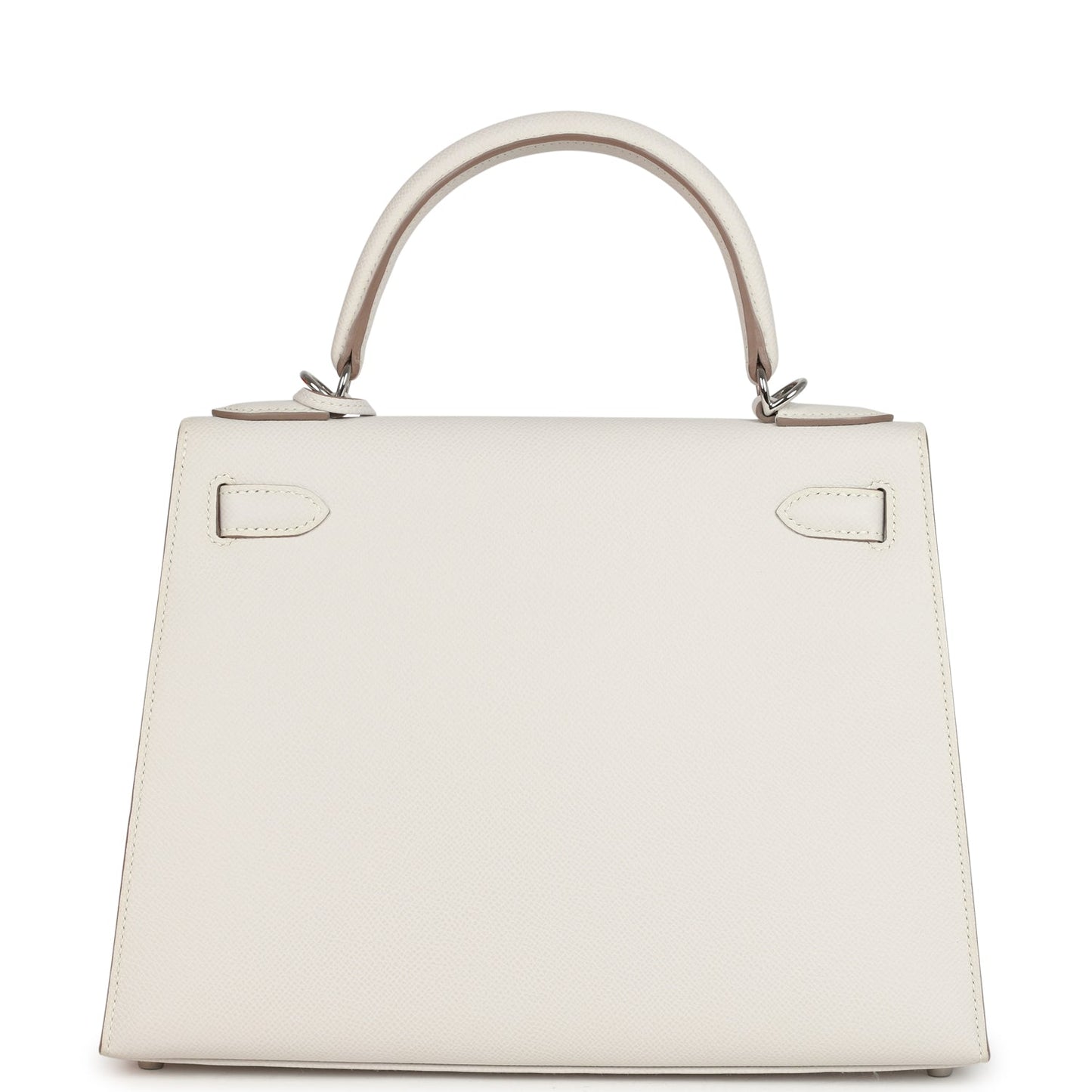 Kelly Sellier 28 Gris Pale Epsom Palladium Hardware