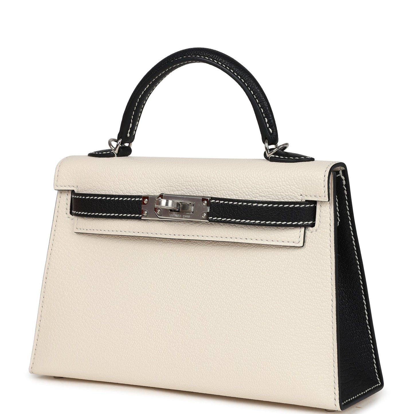 Special Order (HSS) Kelly Sellier 20 Nata and Black Chevre Mysore Palladium Hardware