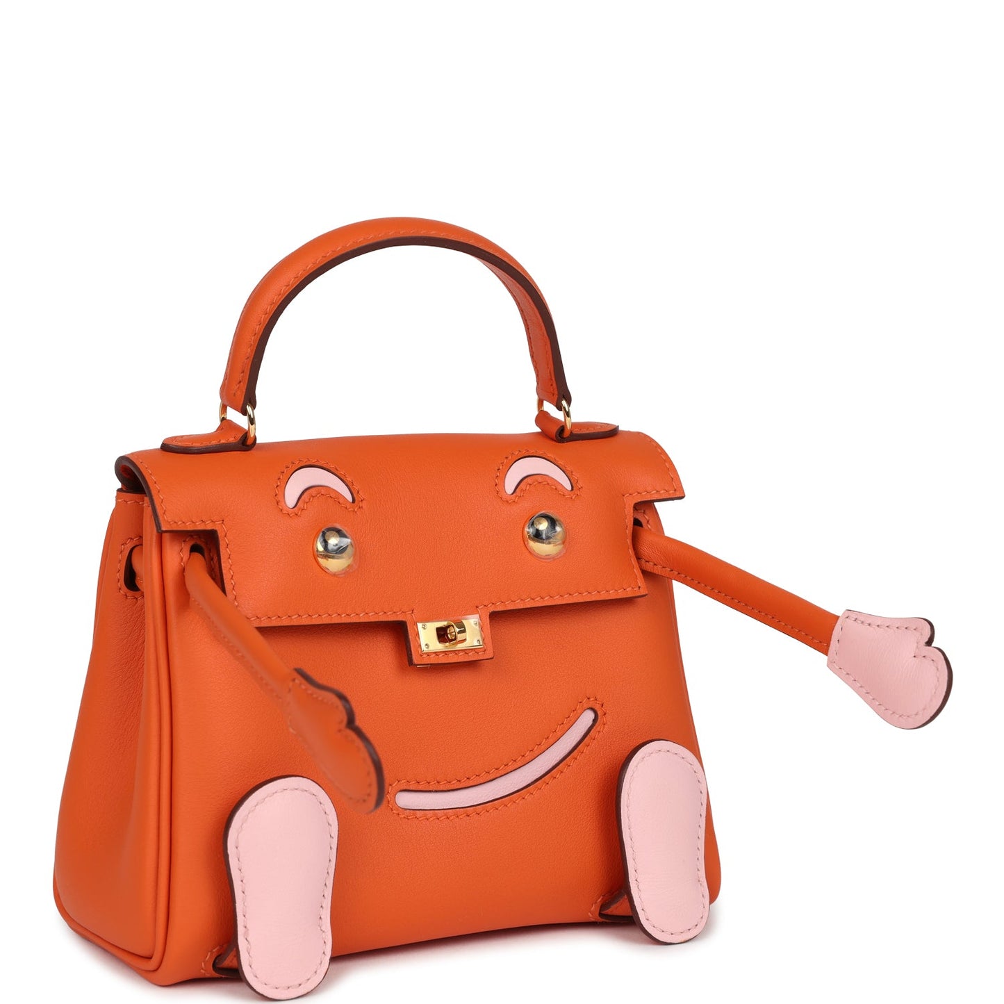 "Quelle Idolle" Kelly Doll Orange and Rose Sakura Swift Gold Hardware